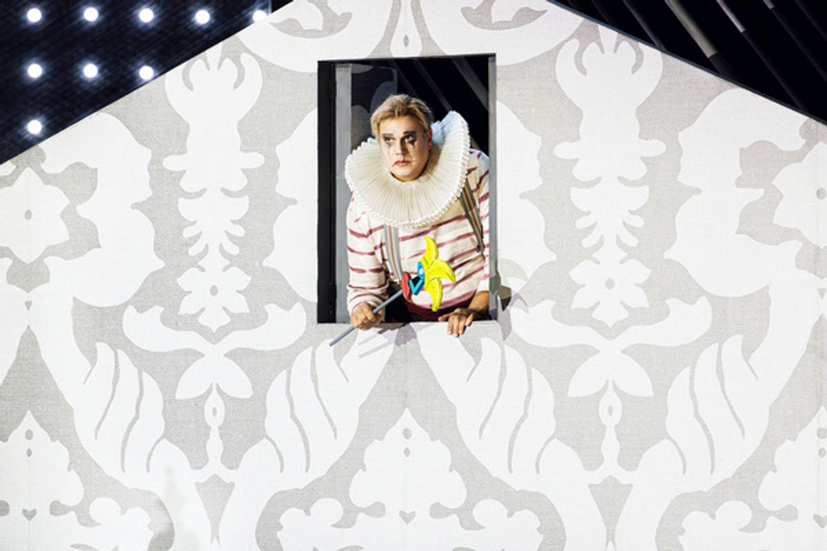 Michael Chioldi (Rigoletto), photo by Curtis Brown for the Santa Fe Opera at 