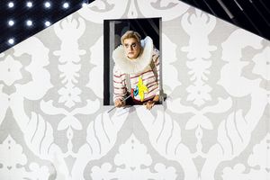 Michael Chioldi (Rigoletto), photo by Curtis Brown for the Santa Fe Opera Photo