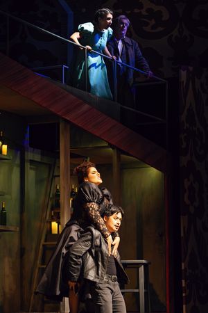 Above: Elena Villal n (Gilda), Michael Chioldi (Rigoletto), Below: Marcela Rahal (Mad Photo