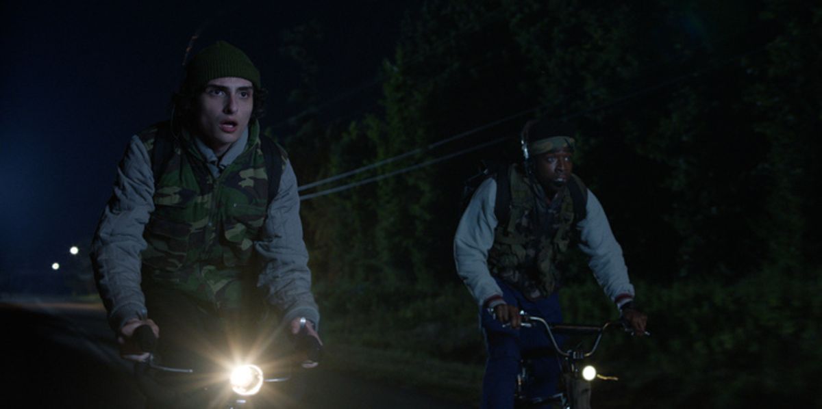  Finn Wolfhard and Caleb McLaughlin  at 