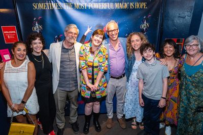 Megan Hill and John Gordan Hill with friends and family Photo