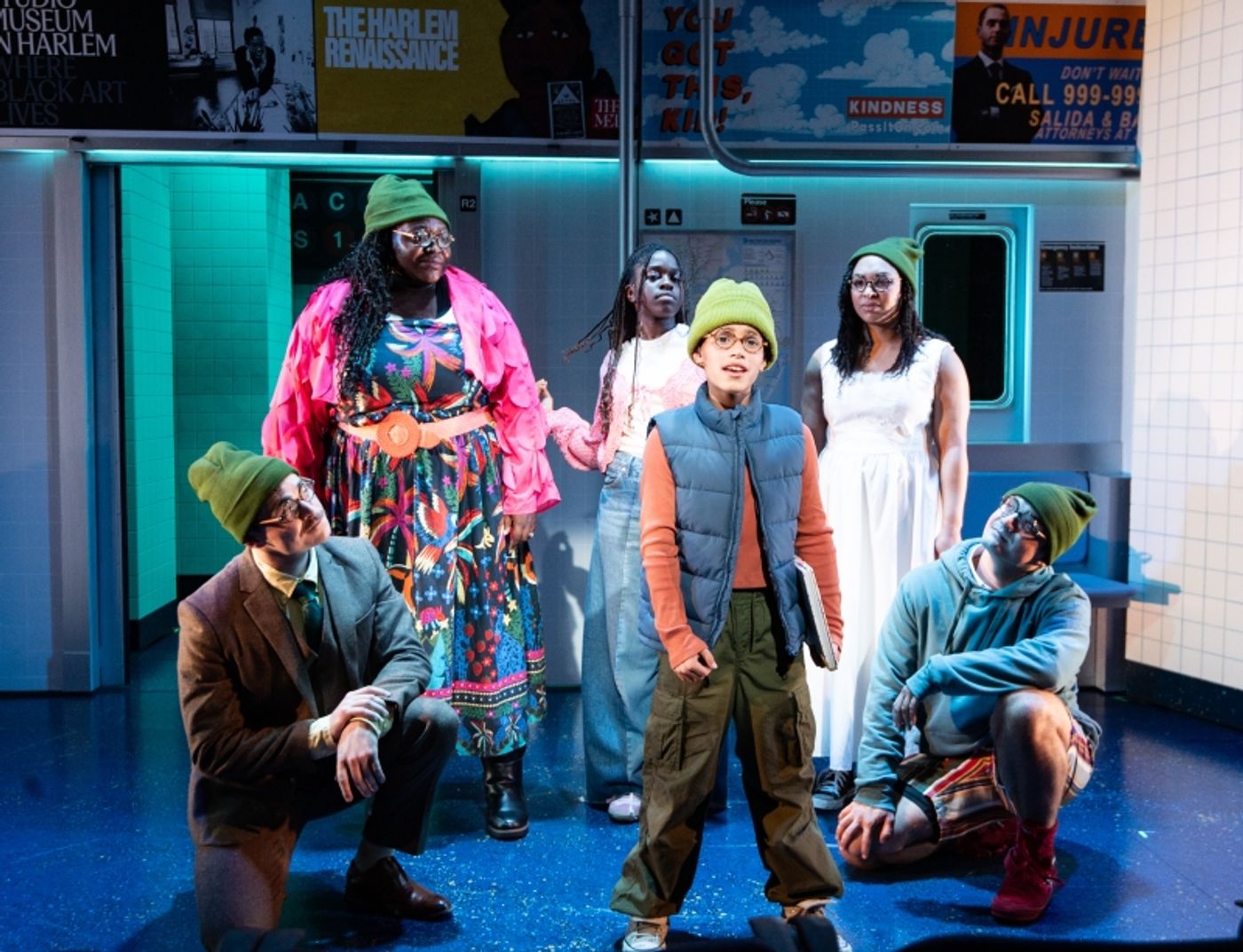 Ensemble cast in Milo Imagines the World at Alliance Theatre