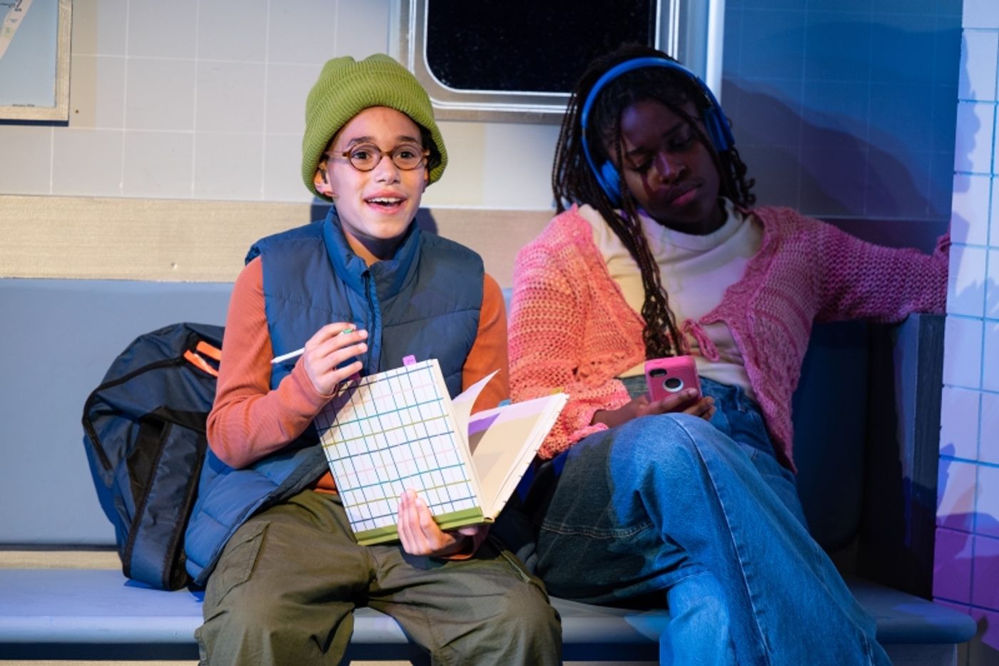 Josiah Watson and Ja’Siah C. Young in Milo Imagines the World at Alliance Theatre