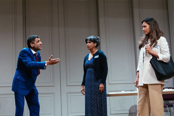 Adeel Akhtar, Thusitha Jayasundera, Shelley Conn Photo
