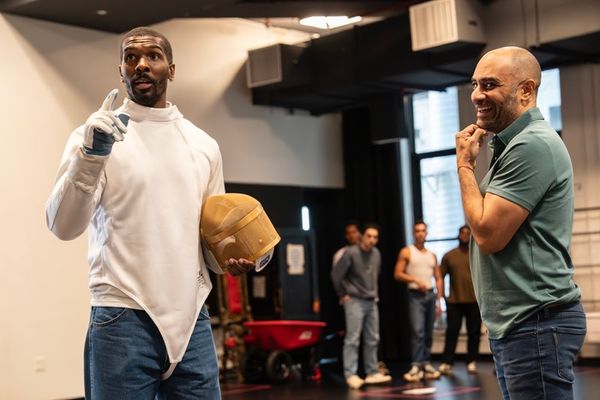 Khris Davis and director Saheem Ali  Photo