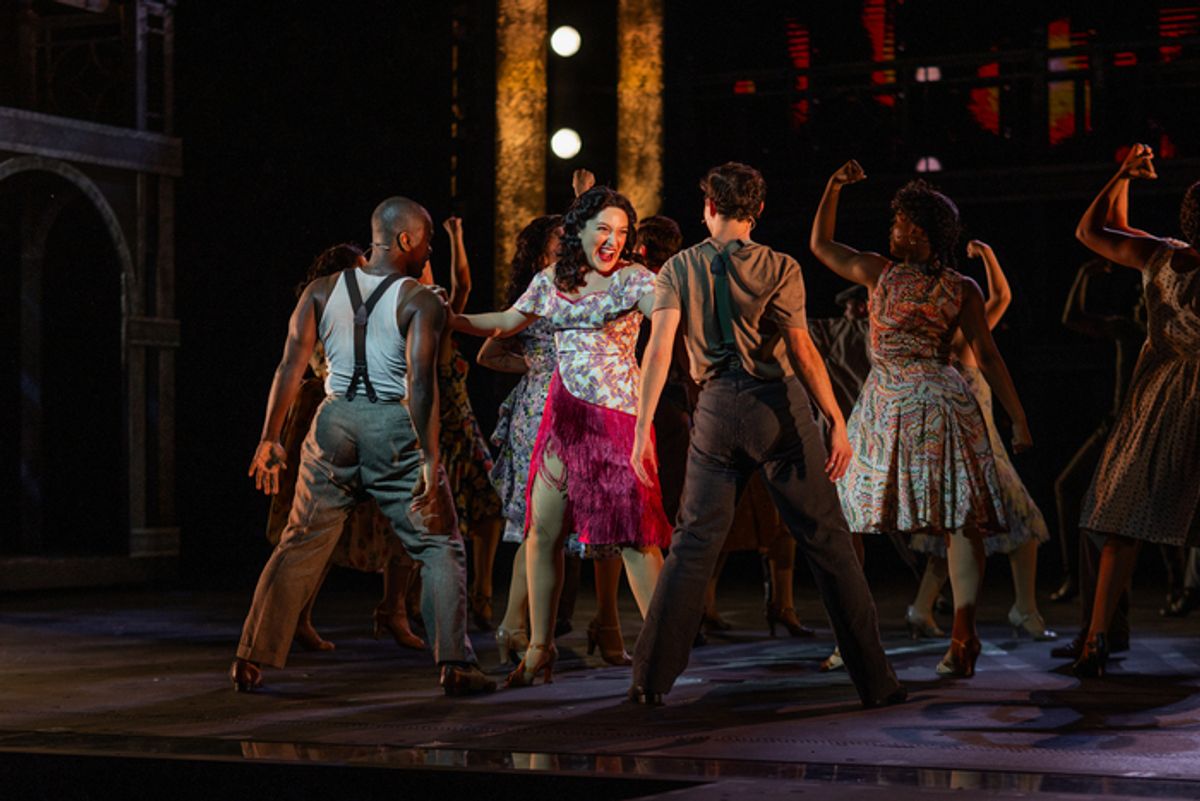 Katerina McCrimmon and members of the company of the 2025 Muny production of 'Evita.'  at 