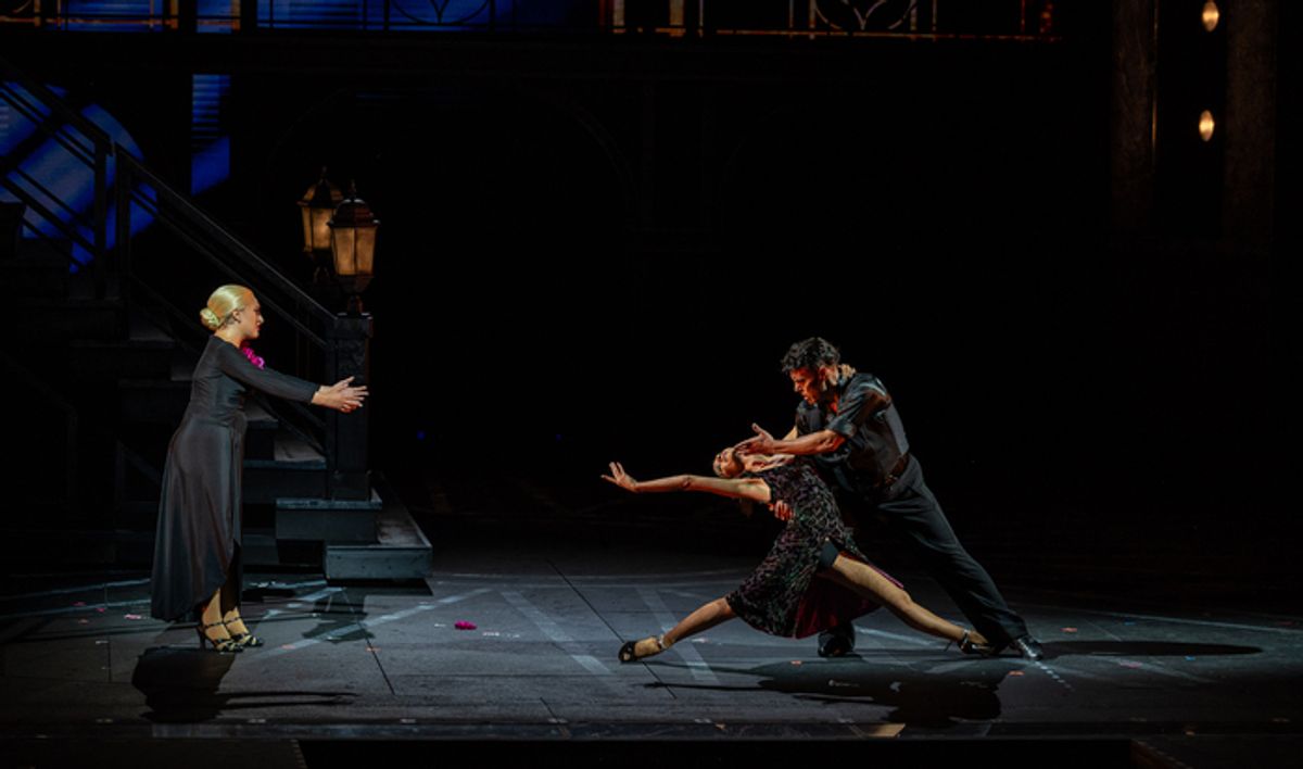 Katerina McCrimmon, Noelia Guerrero and Junior Cervila at 