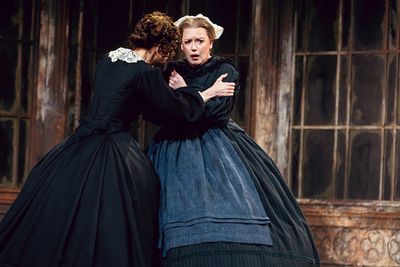 Jacquelyn Stucker (The Governess), Jennifer Johnson Cano (Mrs. Grose), photo by Curti Photo