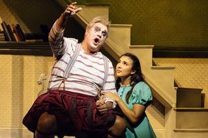 Michael Chioldi (Rigoletto), Elena Villalon (Gilda), photo by Curtis Brown for the Santa Fe Opera @ BroadwayWorld Michael Chioldi (Rigoletto), Elena Villalon (Gilda), photo by Curtis Brown for the Sa Photo
