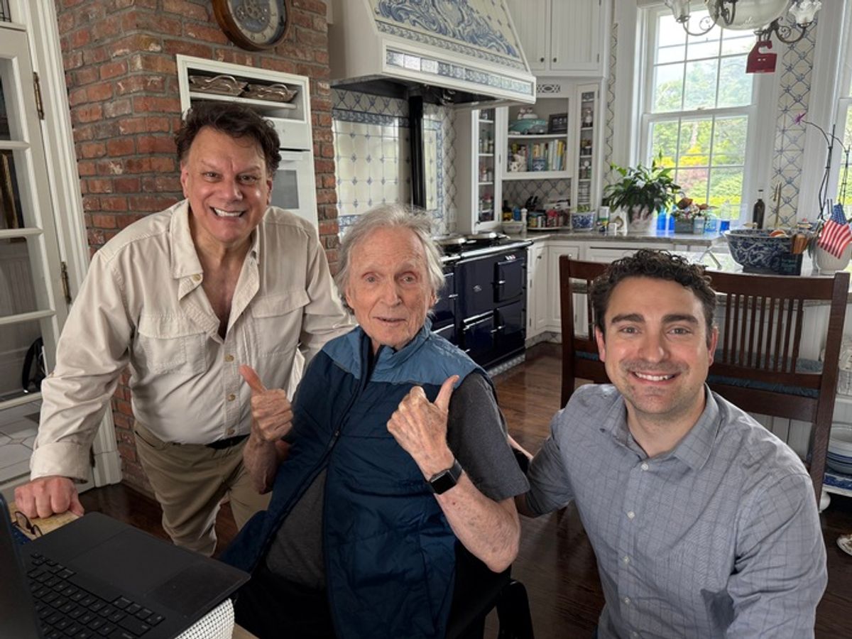 Joe Brancato, Dick Cavett, Max Silverman at 