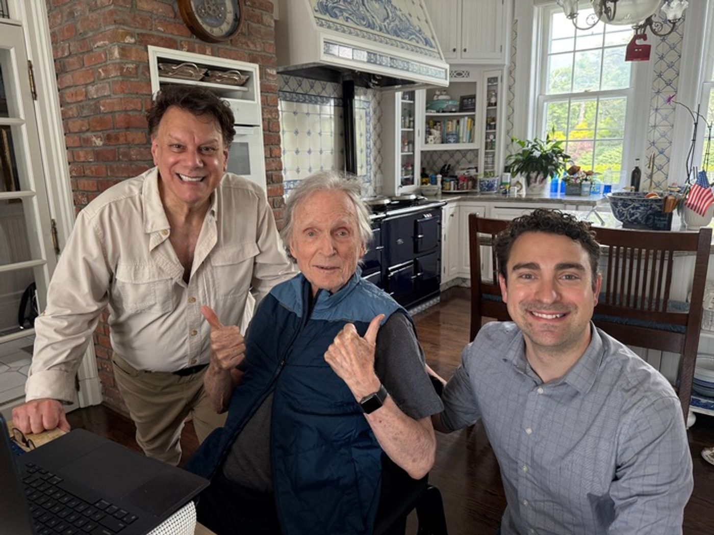 Photos: Dick Cavett Records Voiceover For Off-Broadway's GENE & GILDA At 59E59 Theaters  Image