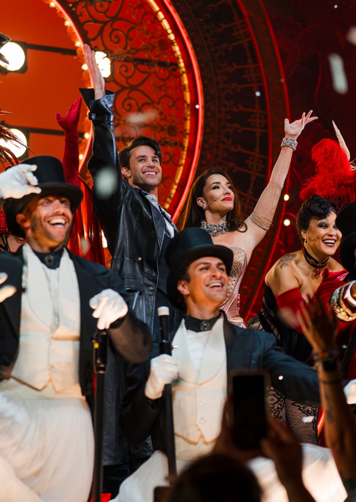 Christian Douglas and Ashley Loren with the cast at 