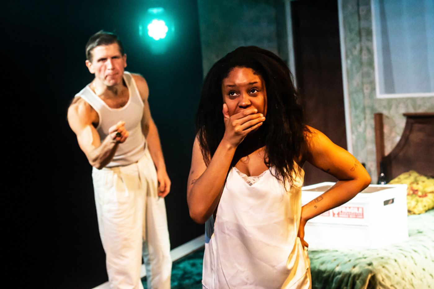 Photos: Amara Okereke and Kyle Rowe in ECHO at the King's Head Theatre  Image