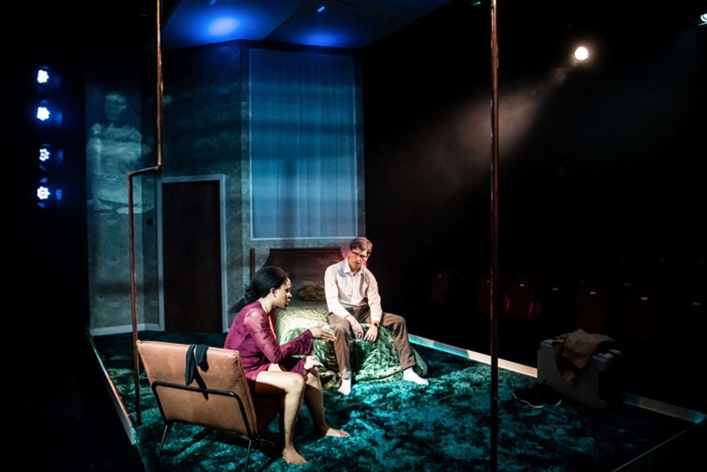 Photos: Amara Okereke and Kyle Rowe in ECHO at the King's Head Theatre  Image