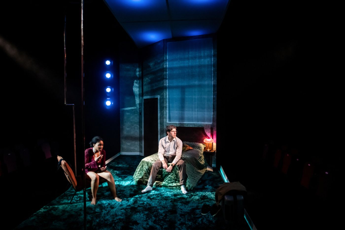 Photos: Amara Okereke and Kyle Rowe in ECHO at the King's Head Theatre  Image