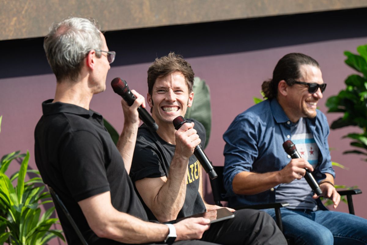 Gordon Cox, Thayne Jasperson, Miguel Cervantes  at 