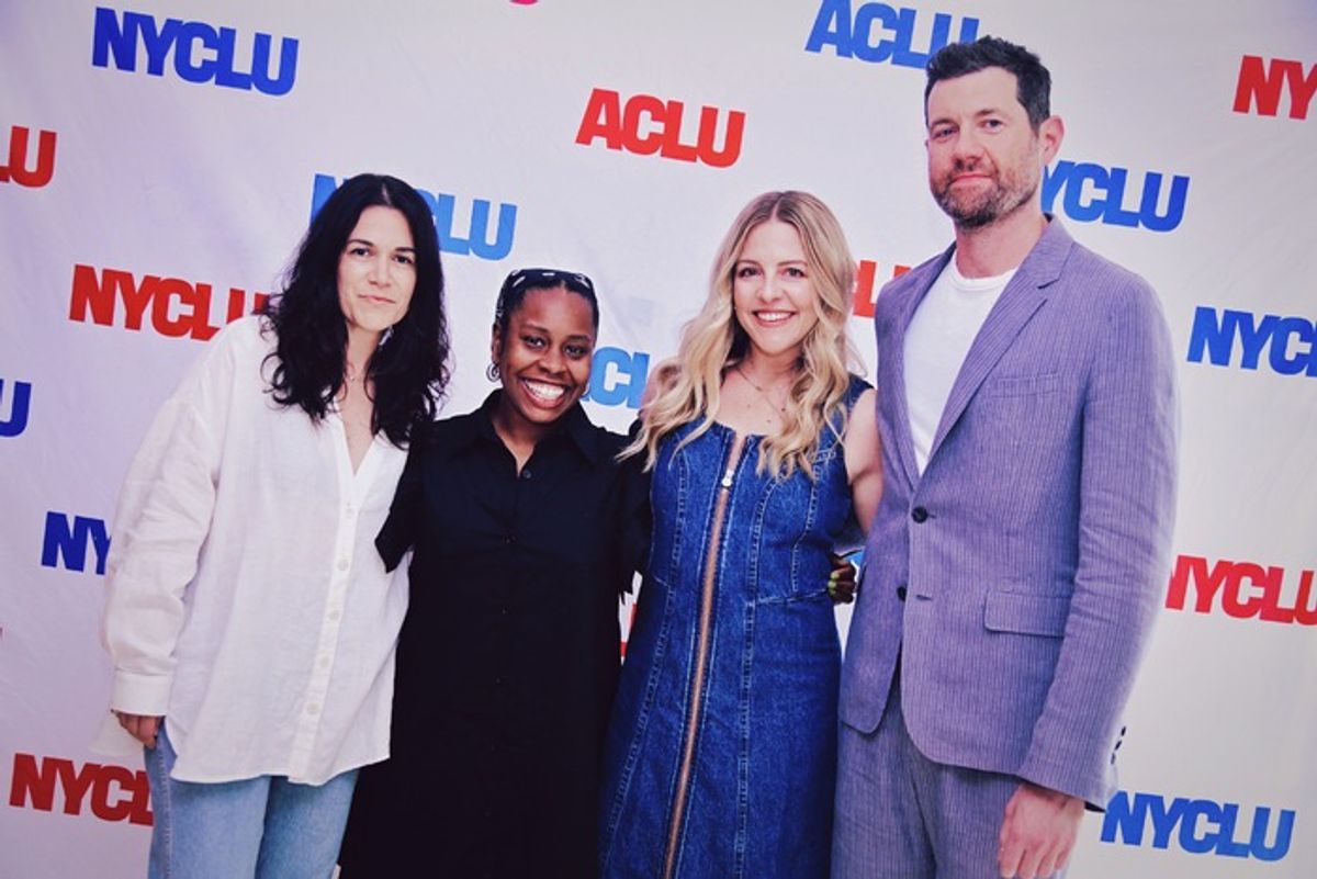 Abbi Jacobson, Heléne Yorke, and Billy Eichner at 