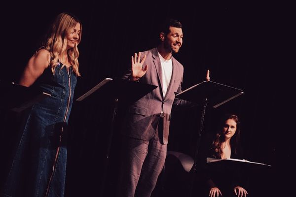 Heléne York, Billy Eichner, and Amanda Leigh Bell Photo