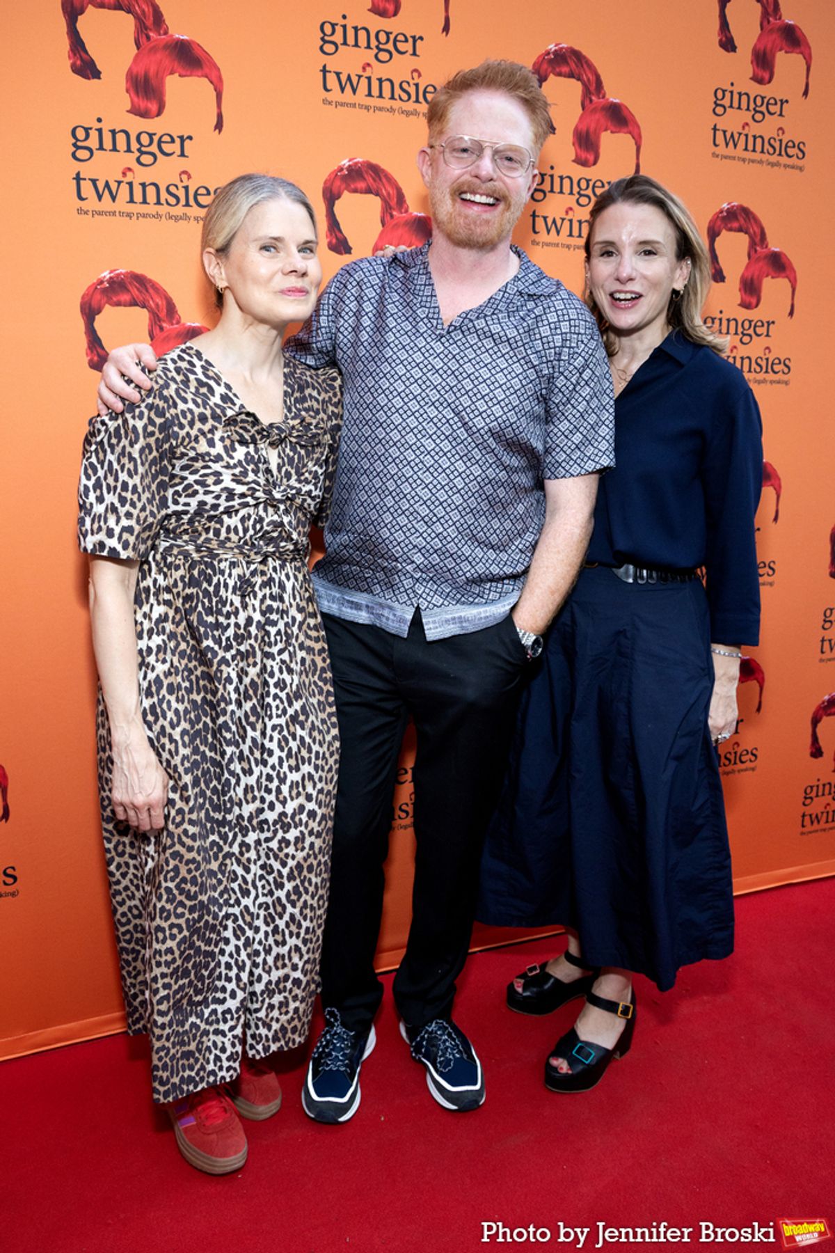 Celia Keenan-Bolger, Jesse Tyler Ferguson, Sarah Saltzberg at 