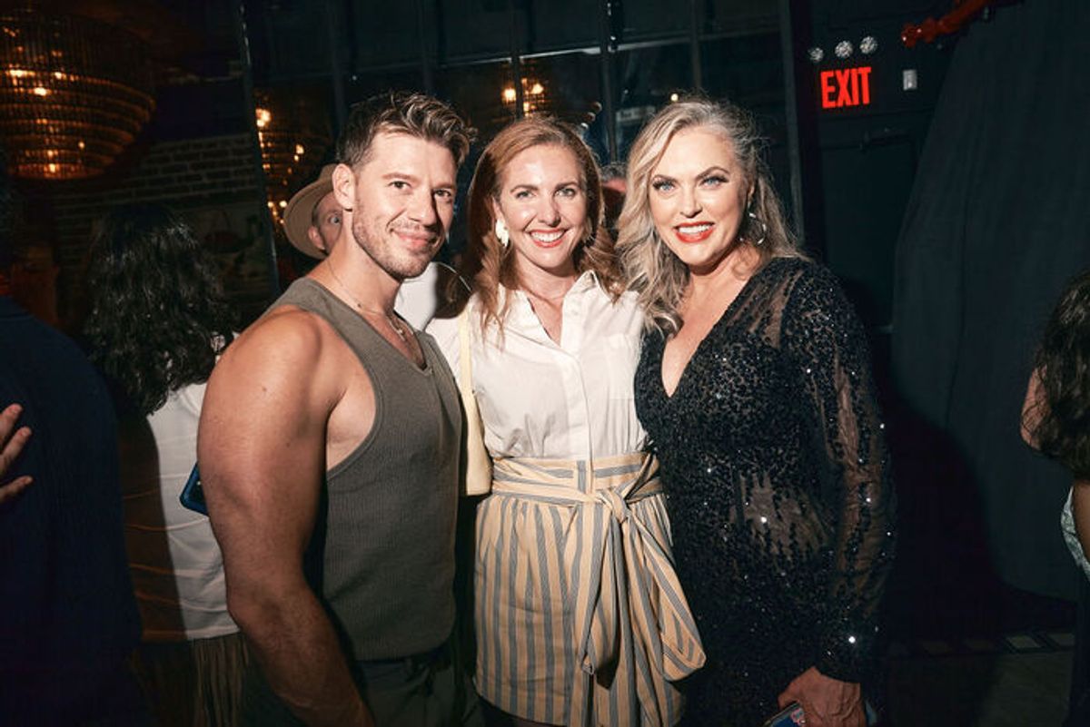 Constantine Rosouli, Marla Mindelle, and Elaine Hendrix at 