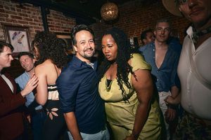 Lin Manuel Miranda and Aneesa Folds  Photo
