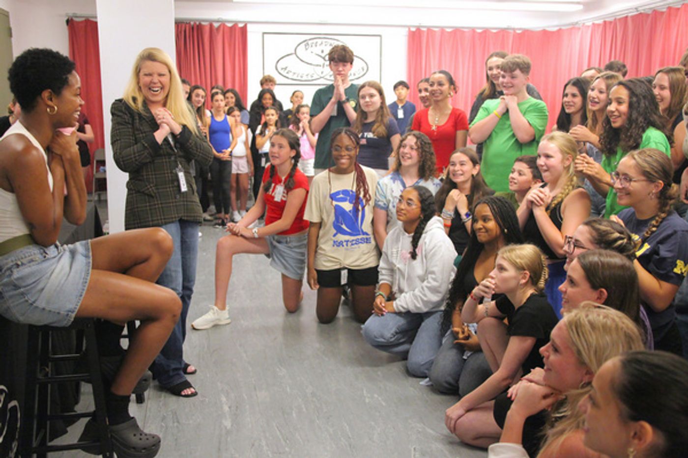 Photos: Joy Woods Surprises Students At Broadway Artists Alliance  Image