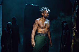 Ryan Speedo Green (Wotan), Ensemble, photo by Curtis Brown for the Santa Fe Opera Photo