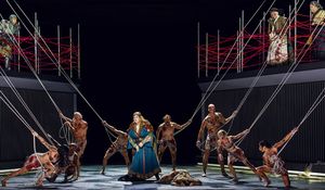 Tamara Wilson (Bruunhilde), photo by Curtis Brown for the Santa Fe Opera Photo