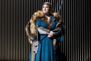 Tamara Wilson (Bruunhilde), photo by Curtis Brown for the Santa Fe Opera Photo