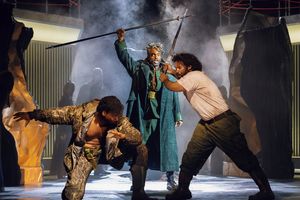 Soloman Howard (Hunding), Ryan Speedo Green (Wotan), Jamez McCorkle (Siegmund), photo Photo
