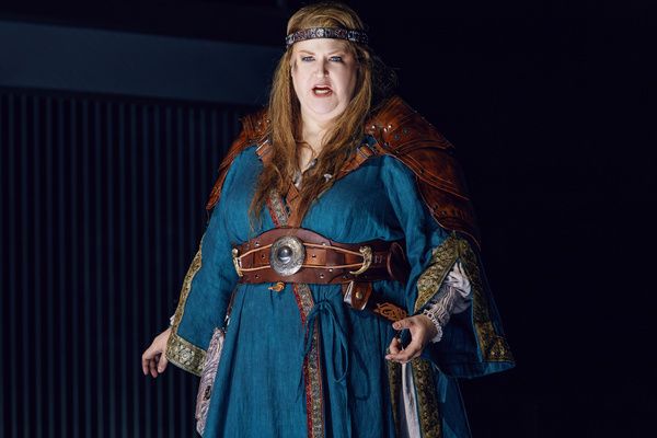 Tamara Wilson (Bruunhilde), photo by Curtis Brown for the Santa Fe Opera   Photo