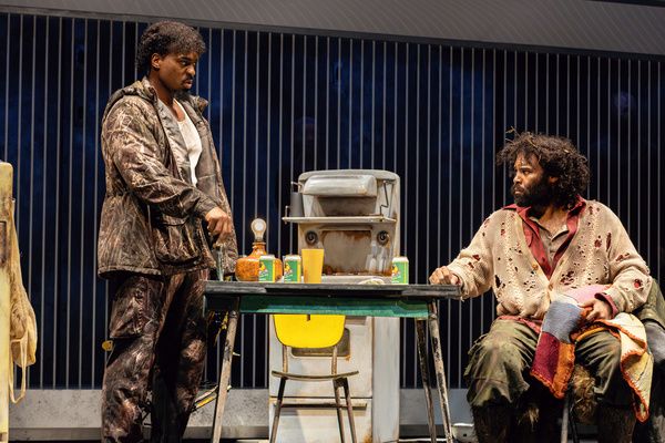 Soloman Howard (Hunding), Jamez McCorkle (Siegmund), photo by Curtis Brown for the Sa Photo