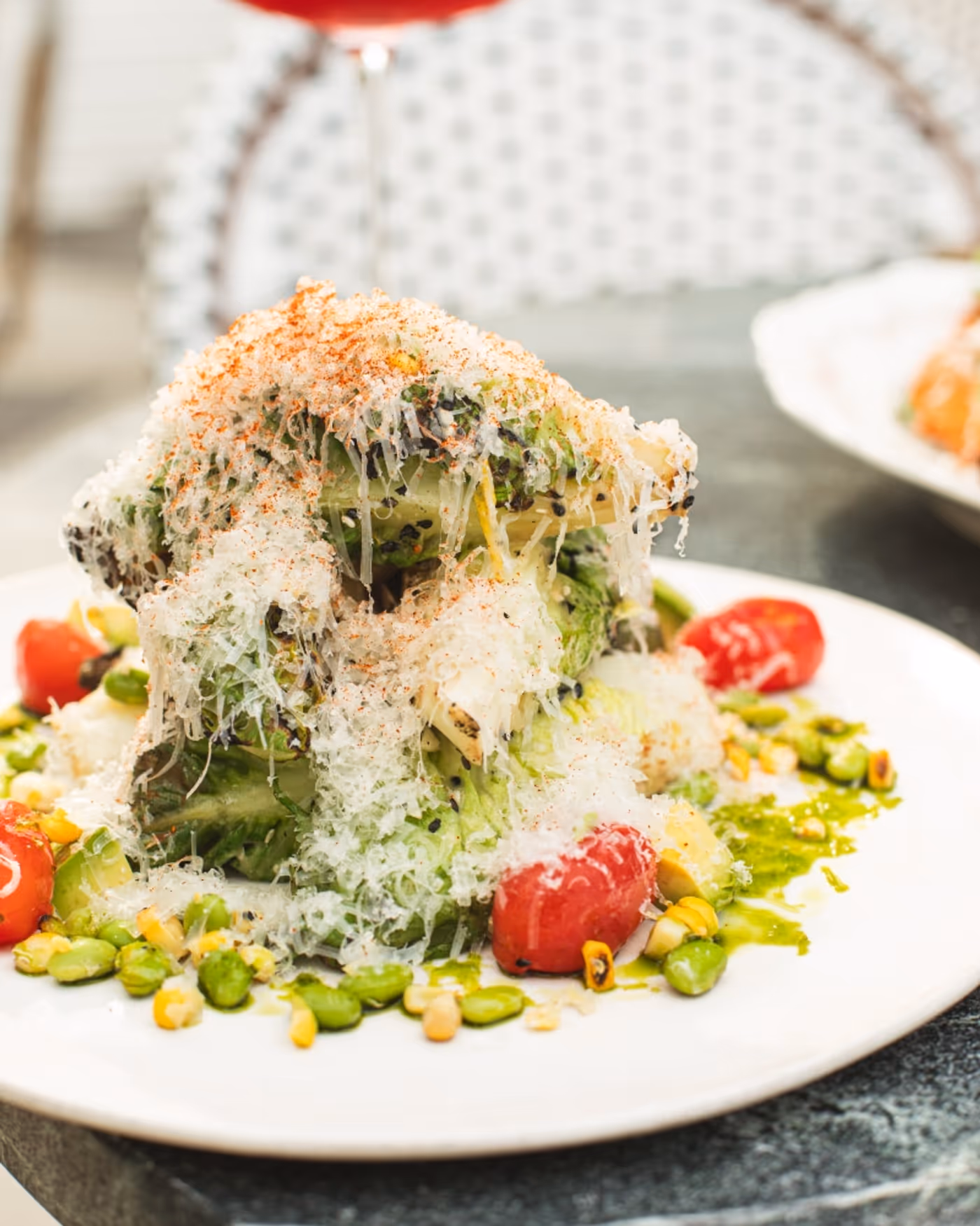 Grilled Gem Lettuce Salad