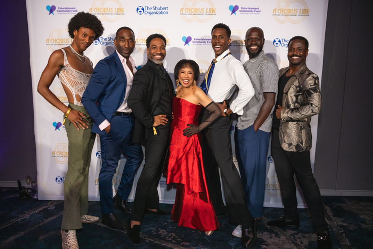 Baayork Lee and cast at 