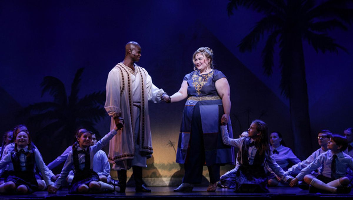 Darian Sanders, Audrey Belle Adams and the Company of Joseph and the Amazing Technicolor Dreamcoat at 