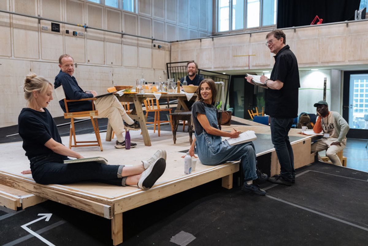 Hattie Morahan, Jonathan Slinger, Sam Troughton, Nadia Parkes, James Macdonald and Terique Jarrett  at 