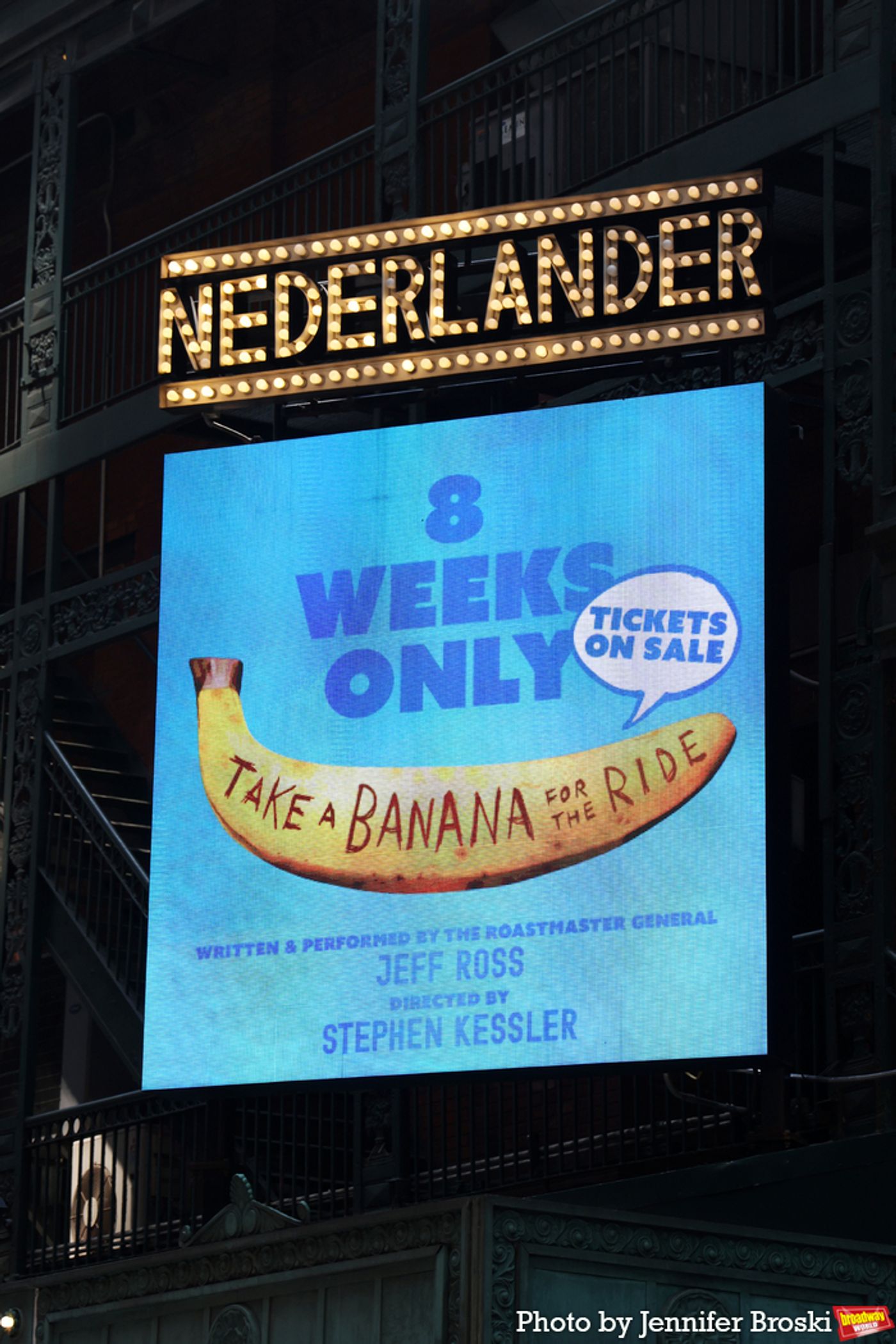 Up on the Marquee: JEFF ROSS: TAKE A BANANA FOR THE RIDE Up on the Marquee: JEFF ROSS: TAKE A BANANA FOR THE RIDE Image