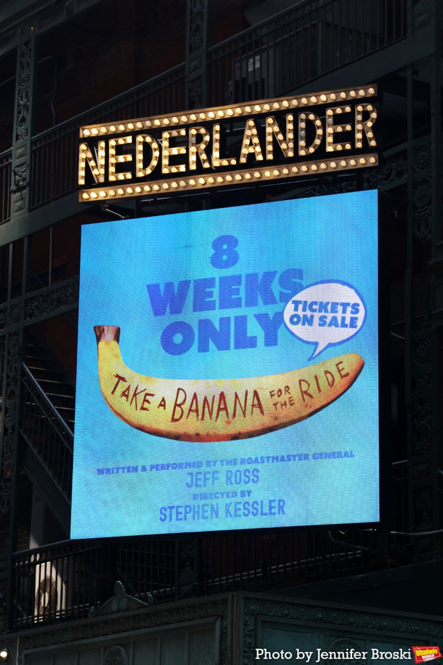 Up on the Marquee: JEFF ROSS: TAKE A BANANA FOR THE RIDE  Image