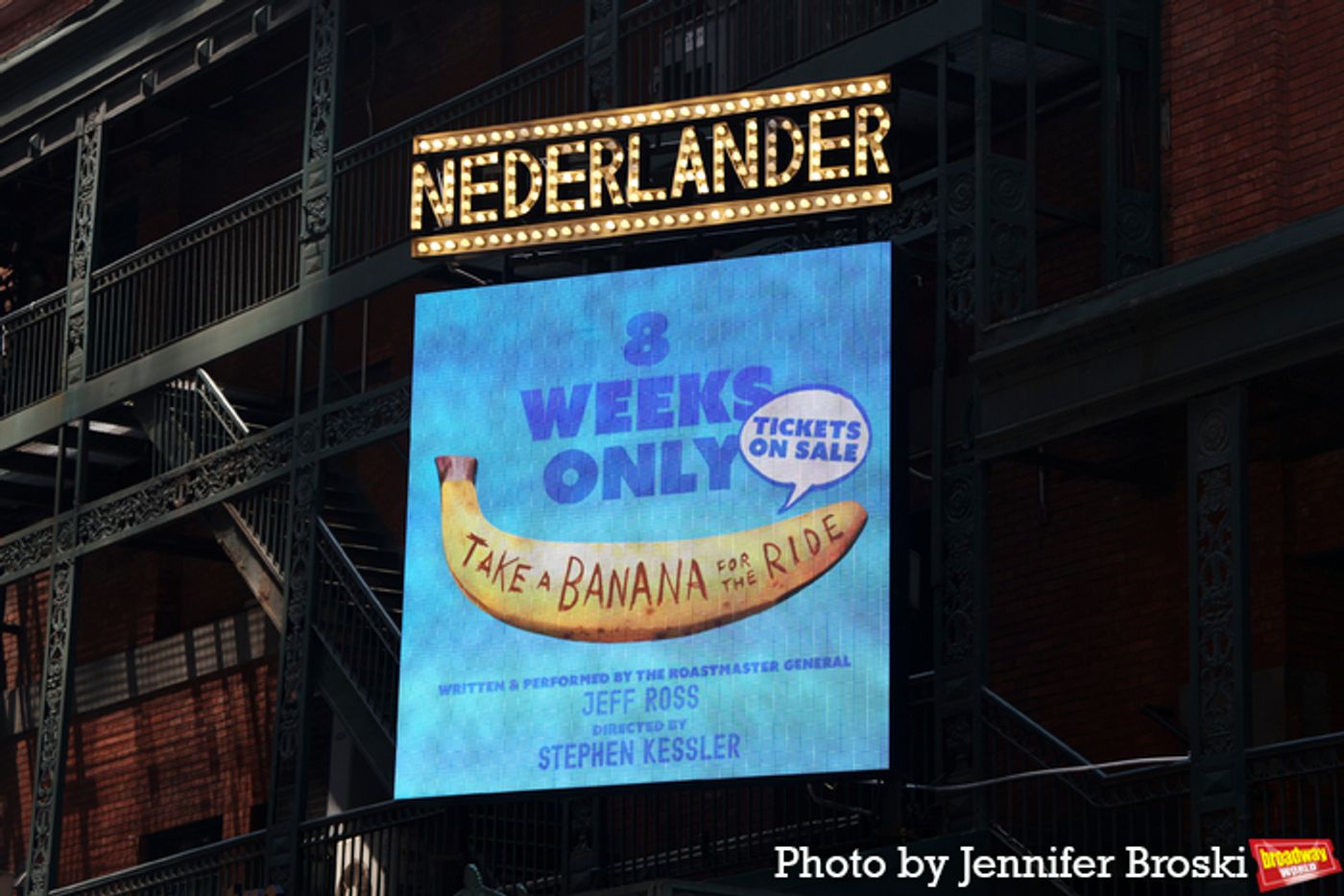 Up on the Marquee: JEFF ROSS: TAKE A BANANA FOR THE RIDE Up on the Marquee: JEFF ROSS: TAKE A BANANA FOR THE RIDE Image