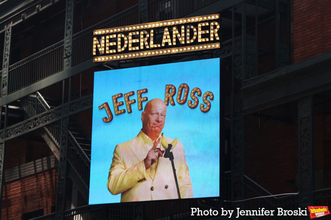 Up on the Marquee: JEFF ROSS: TAKE A BANANA FOR THE RIDE Up on the Marquee: JEFF ROSS: TAKE A BANANA FOR THE RIDE Image