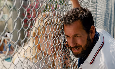 Greta Gerwig and Adam Sandler  Photo