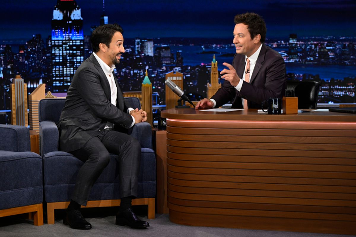 Jimmy Fallon, Lin-Manuel Miranda at 