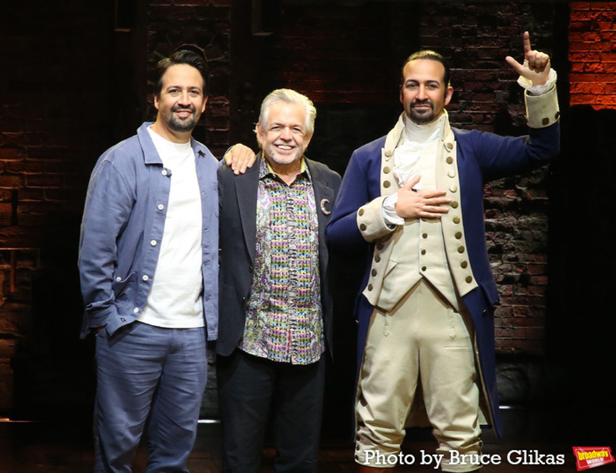 Lin-Manuel Miranda and Luis A. Miranda Jr. at 