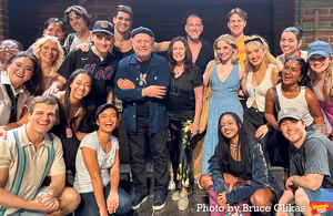 Billy Crystal & Janice Crystal pose with The Cast of "Heathers: The Musical" Photo