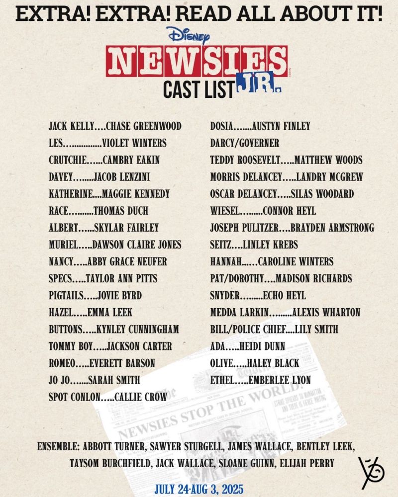 Review: DISNEY'S NEWSIES JR at The Royal Theatre in Benton Review: DISNEY'S NEWSIES JR at The Royal Theatre in Benton Image