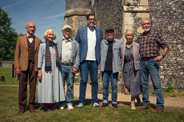 Sir Ben Kingsley, Helen Mirren, Steven Spielberg, Richard Osman, Chris Columbus, Celi Photo