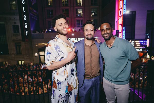 Trey Curtis, Lin-Manuel Miranda, and Jared Dixon Photo