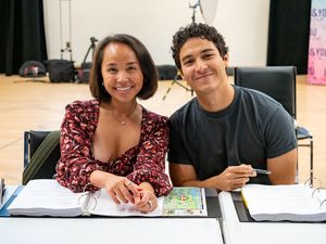 Jasmine Forsberg and Benji Santiago @ BroadwayWorld Jasmine Forsberg and Benji Santiago Photo