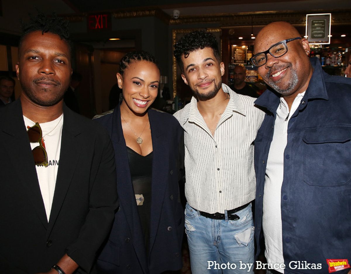 Leslie Odom Jr., Nicolette Robinson Odom, Jordan Fisher and James Monroe Iglehart  at 