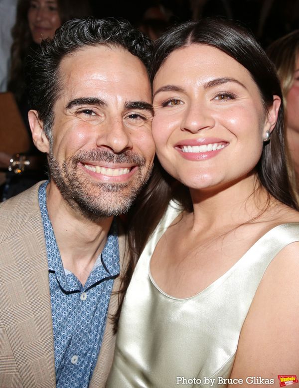 Alex Lacamoire and Phillipa Soo Photo